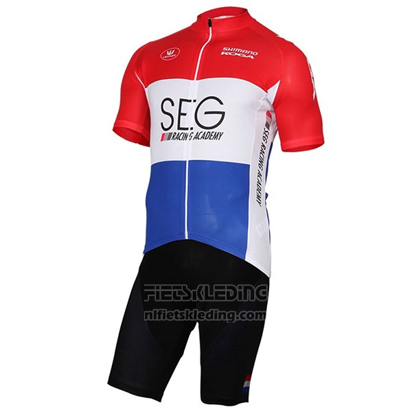 2017 Fietskleding SEG Racing Academy Kampioen Nederland Korte Mouwen en Koersbroek